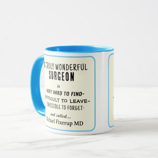 Wunderbare Chirurgen-Tasse Tasse (Vorderseite Links)