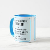 Wunderbare Chirurgen-Tasse Tasse (Vorderseite Links)
