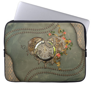 Wunderbare Dampfmaschinen-Uhr Laptopschutzhülle