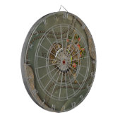Wunderbare Dampfschmiedeuhr Dartscheibe (Vorderseite Links)