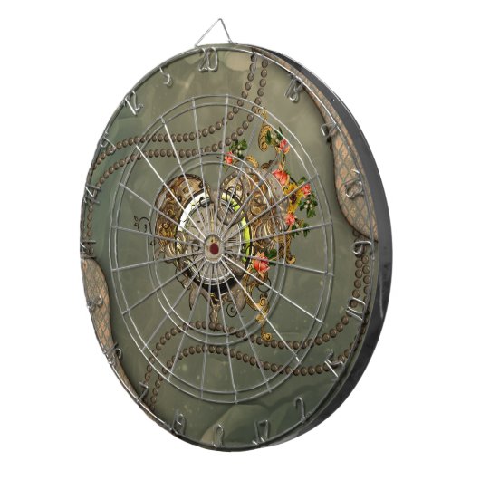 Wunderbare Dampfuhr Dartscheibe (Vorderseite rechts)