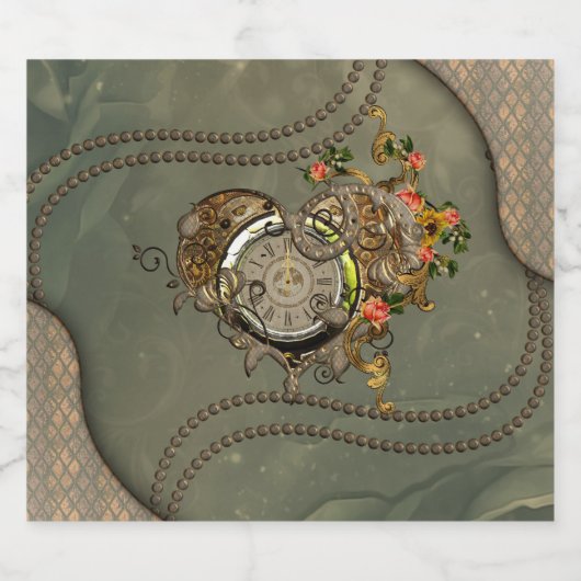 Wunderbare Dampfuhr Schaumweinetikett (Einzelnes Label)