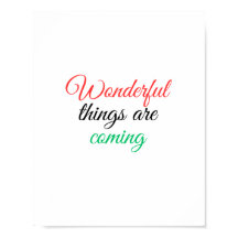 Wunderbare Dinge kommen