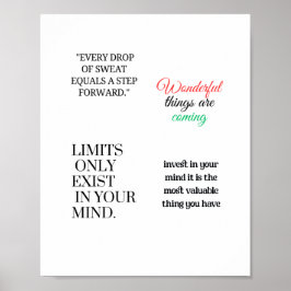 Wunderbare Dinge kommen Poster