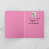 Wunderbare Ehefrau Geburtstagskarte Hummingbird Karte (Innenseite)