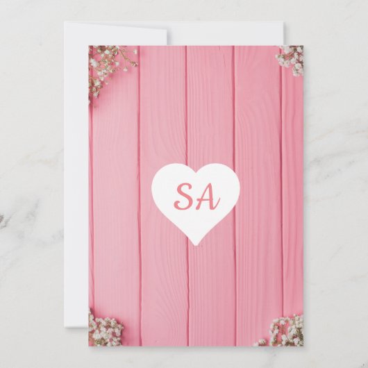 Wunderbare Einladung zum ersten Geburtstag (Rückseite)