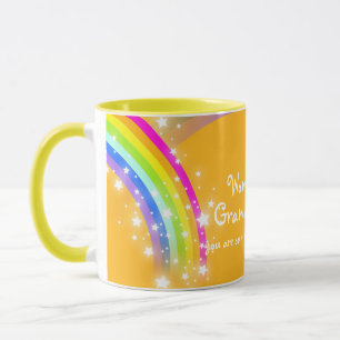 Wunderbare Enkelinregenbogen-Orangen-Tasse Tasse
