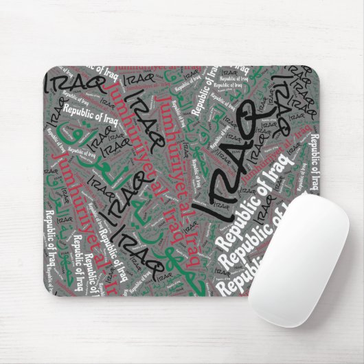 Wunderbare Farben für die irakische Flagge Mousepad (Mit Mouse)