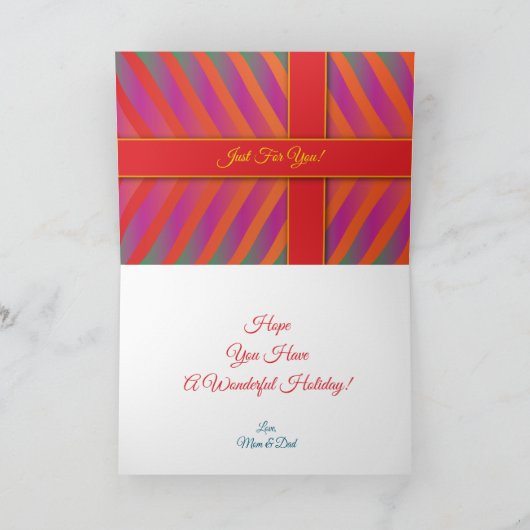 Wunderbare Feiertagskarte (Innenseite)