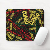 Wunderbare Flaggenfarben der Republik Kongo Mousepad (Mit Mouse)
