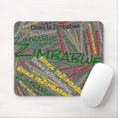 Wunderbare Flaggenfarben von Simbabwe - Patriotik Mousepad (Mit Mouse)