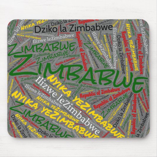 Wunderbare Flaggenfarben von Simbabwe - Patriotik Mousepad (Vorne)