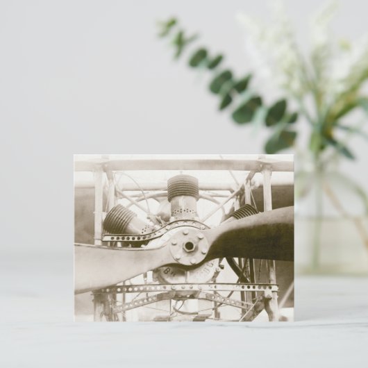 Wunderbare Flugmaschine Postkarte (Stehend Vorderseite)