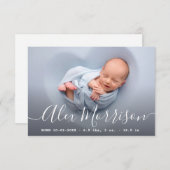 Wunderbare Geburtsausweis Einladung (Vorne/Hinten)