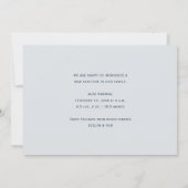 Wunderbare Geburtsausweis für Fotos Karte (Rückseite)