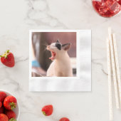 Wunderbare gefährliche Katze Serviette (Beispiel)