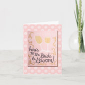 "Wunderbare Gewerkschaft" Hochzeitskarte (Vorderseite)