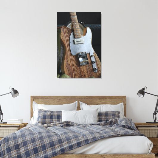 Wunderbare Gitarre Leinwanddruck (Insitu (Schlafzimmer))