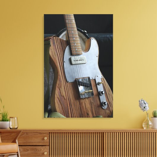 Wunderbare Gitarre Leinwanddruck (Insitu (Wohnzimmer))