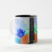 Wunderbare Gitarre Zweifarbige Tasse (Vorderseite Links)