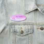 Wunderbare Großartige Phantastische Lila Schmetter Namensschild (Beispiel)