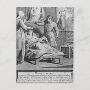 Wunderbare Heilung einer blinden Frau Postkarte