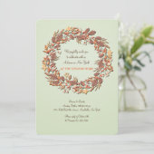 Wunderbare Herbsteinladung Einladung (Stehend Vorderseite)