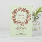 Wunderbare Herbsteinladung Einladung (Stehend Vorderseite)