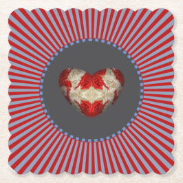 Wunderbare Herzerkrankung - grauer Streifen Untersetzer