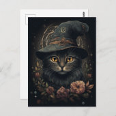 Wunderbare Hexenkatze Postkarte (Vorne/Hinten)