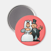 Wunderbare Hochzeit Magnet (Vorderseite/Rückseite)
