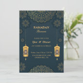 Wunderbare Iftar-Einladung Einladung (Stehend Vorderseite)