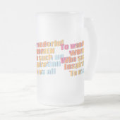 wunderbare Inspiration für Frauen Mattglas Bierglas (VorderseiteRechts)