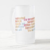 wunderbare Inspiration für Frauen Mattglas Bierglas (Vorderseite Links)