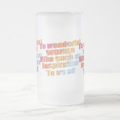 wunderbare Inspiration für Frauen Mattglas Bierglas (Mittel)