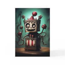 Wunderbare Jack-in-a-Box Halloween-Karte