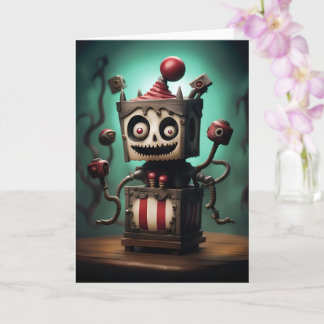 Wunderbare Jack-in-a-Box Halloween-Karte Karte