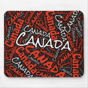 Wunderbare kanadische Flaggenfarben Patriotic Mousepad