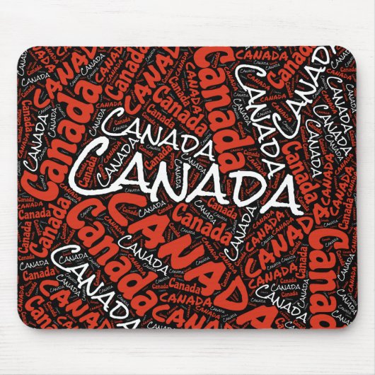 Wunderbare kanadische Flaggenfarben Patriotic Mousepad (Vorne)