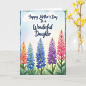 Wunderbare Karte zum Tag der Tochter (Gelbe Blume)