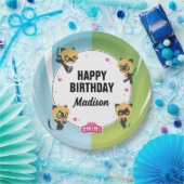 Wunderbare Katze Noir Birthday Pappteller (Party)