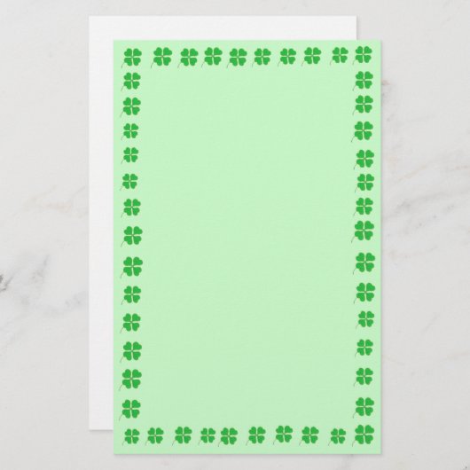 Wunderbare Kleeblatts in der Goldklasse Briefpapier (Vorne/Hinten)