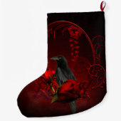 Wunderbare Krähe Großer Weihnachtsstrumpf (Rückseite)