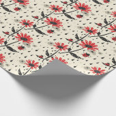 Wunderbare Ladybug Fields Geschenkpapier (Ecke)