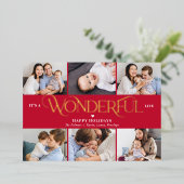 Wunderbare Lebensfoil Weihnachtskarte Weihnachtska Folien Feiertagskarte (Stehend vorne)