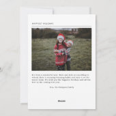 Wunderbare Livemusik-Foto-Ferienkarte Feiertagskarte (Rückseite)