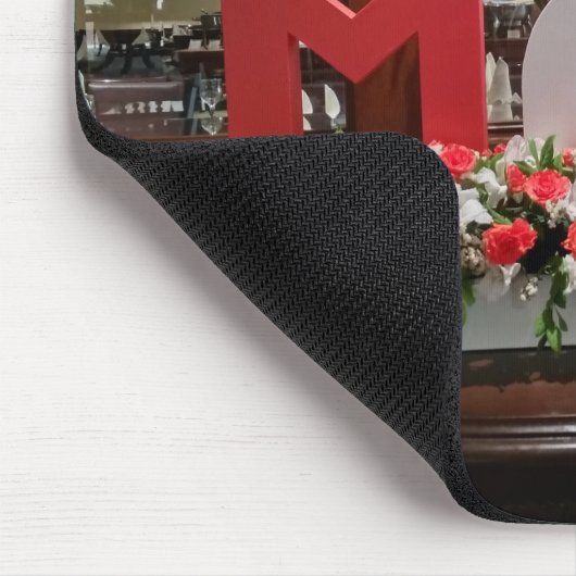 Wunderbare Mama in farbenfrohen, kühlen Blume mit  Mousepad (Ecke)