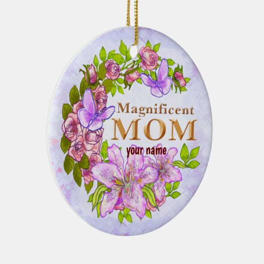 Wunderbare Mama Keramik Ornament (Rechts)