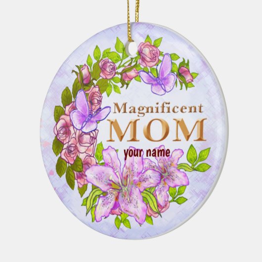 Wunderbare Mama Keramik Ornament (Links)