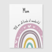 Wunderbare Mama Lila Herzrasen Magnetkarte (Vorderseite)